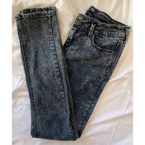 dELiA*s acid wash skinny jeans size 7/8 jr